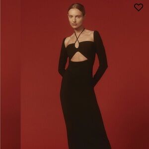 Reformation Alexei Cut-Out Stretch-Jersey Midi Dress (S)